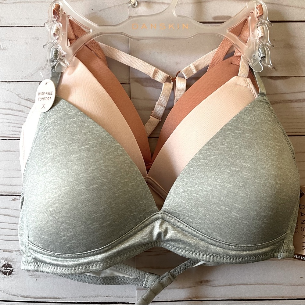 Set of 3 Danskin 34 A soft comfort bras